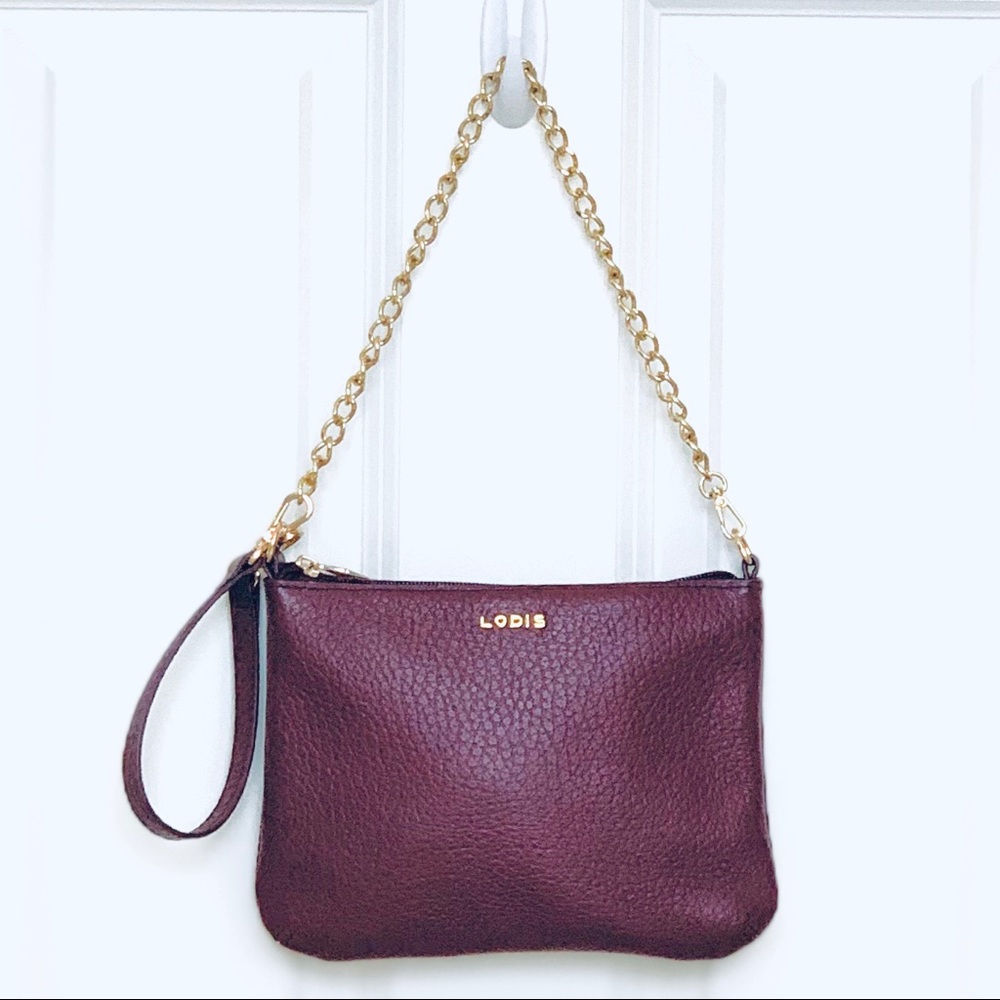 Lodis Genuine Leather Handbag/Wristlet Bag